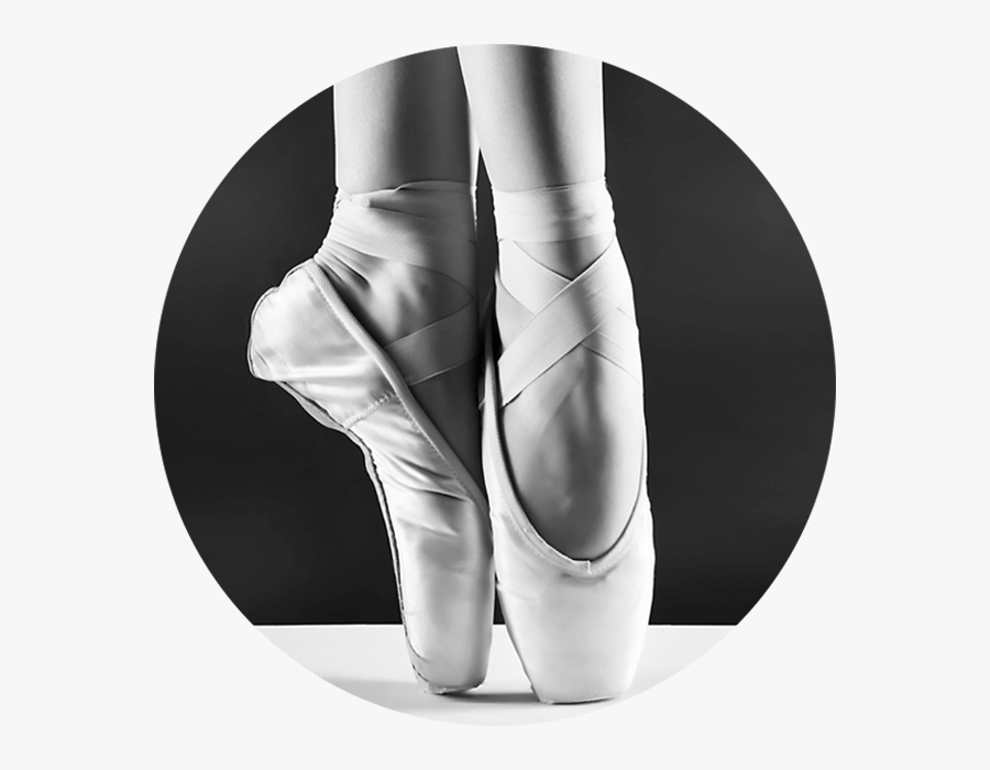 white ballet pointe shoes