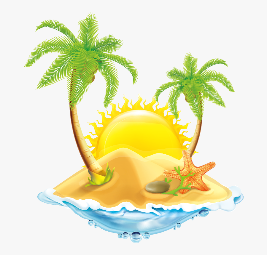 Coconut Clipart Pineapple Tree - Summer Travel Icon, Transparent Clipart