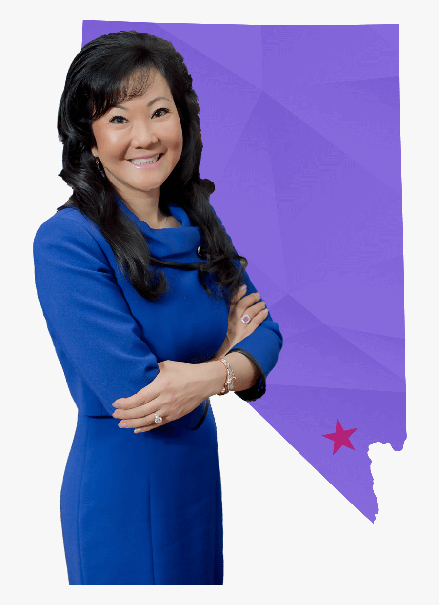 Shin In Front Of A Map Of Nevada - Girl, Transparent Clipart