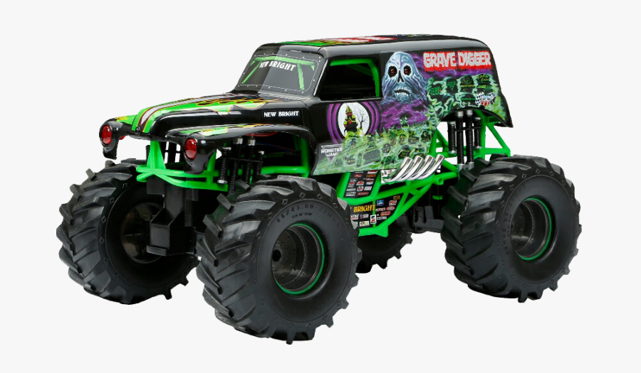 Gravedigger Monsterjam Freetoedit - New Bright Monster Jam, Transparent Clipart