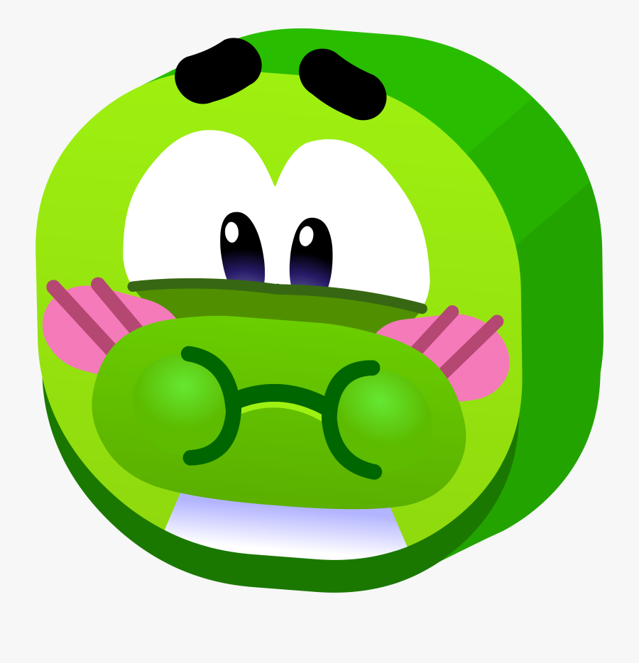 Clipart Frog Emoji - Emojis De Club Penguin Island, Transparent Clipart