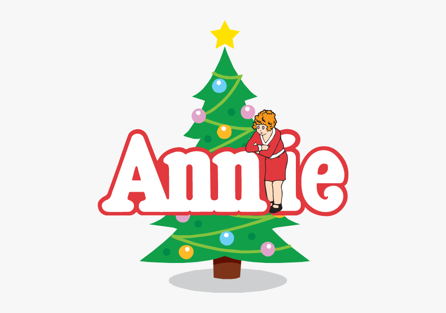 Annie Musical Christmas Logo, Transparent Clipart