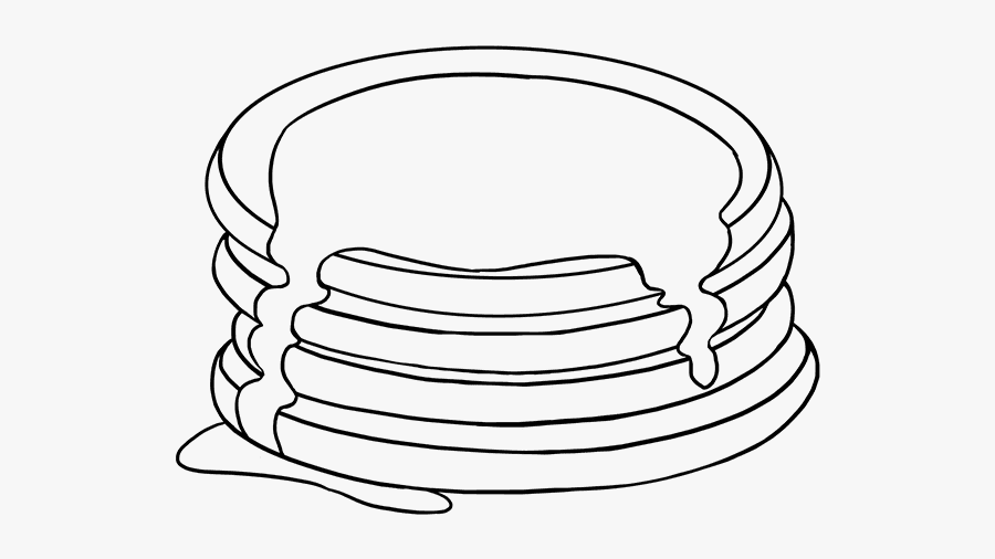 How To Draw Pancakes - Pancakes Drawing, Transparent Clipart