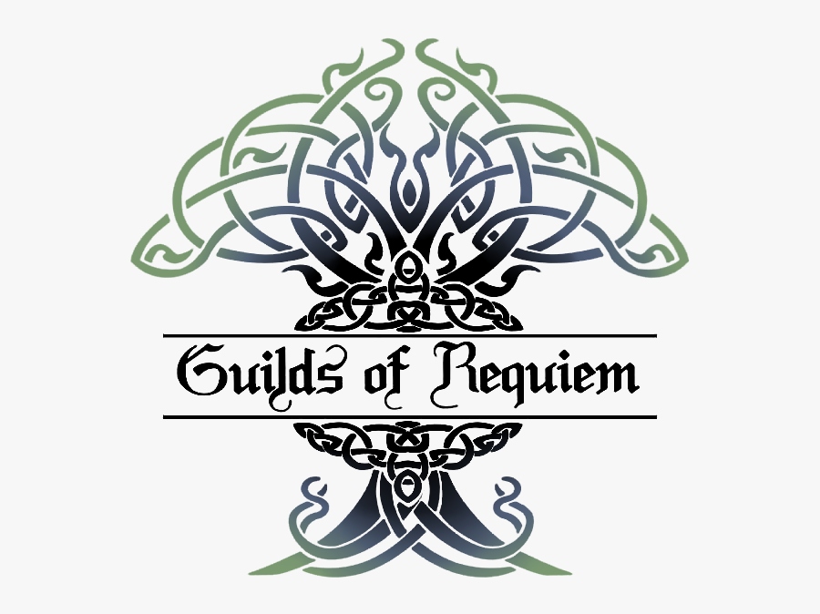 Guilds Of Requiem Logo Simplified - Elven Tattoos, Transparent Clipart