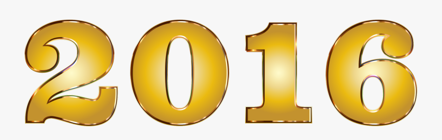Gold,text,symbol - Imagenes Del Año 2016 Png, Transparent Clipart