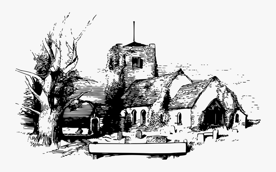 Sketch Landmark Clipart - Igreja Cristã Desenho, Transparent Clipart