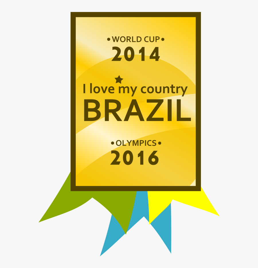 Free Brazil 2014-2016 Medal - Poster, Transparent Clipart