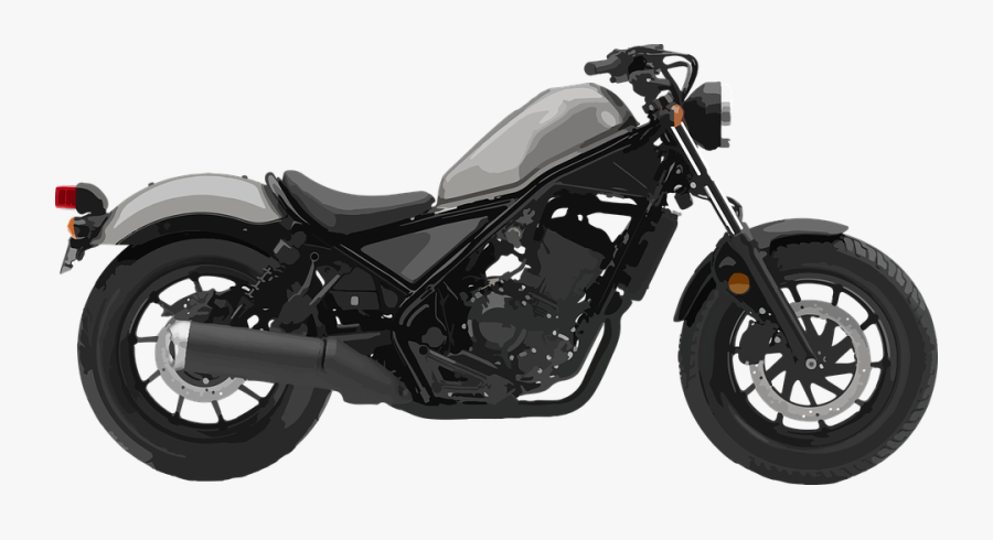 Transparent Motorcycle Clip Art - 2018 Honda Rebel 300, Transparent Clipart