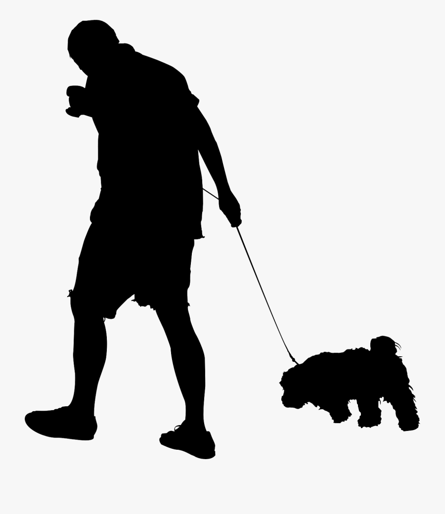 Dog Human Behavior Male Leash - Dog Catches Something, Transparent Clipart