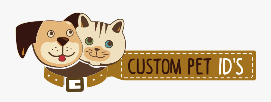 Personalized Pet Ids And Collars For Dogs And Cats - Cartoon, Transparent Clipart