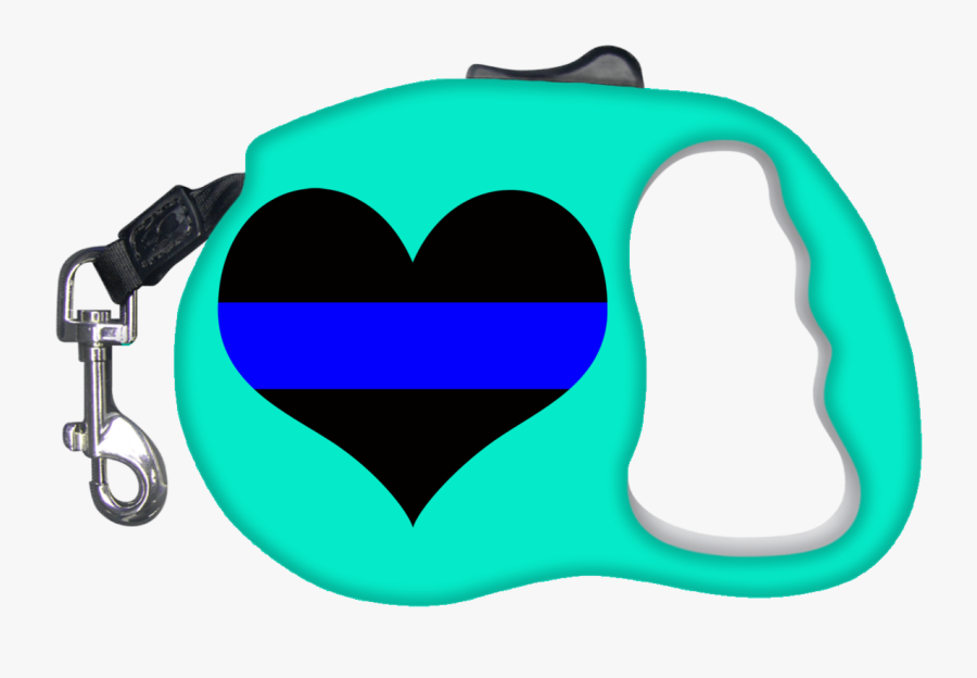Thin Blue Line Heart Dog Leash"
 Class= - Dog Lead Mock Up, Transparent Clipart