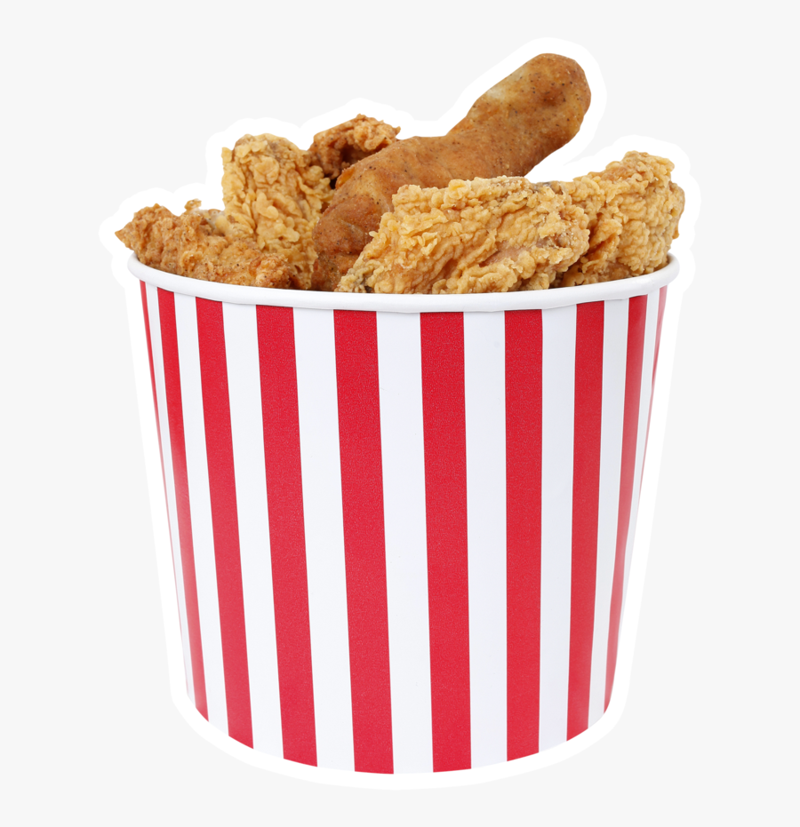 Fried Chicken Bucket Png, Transparent Clipart