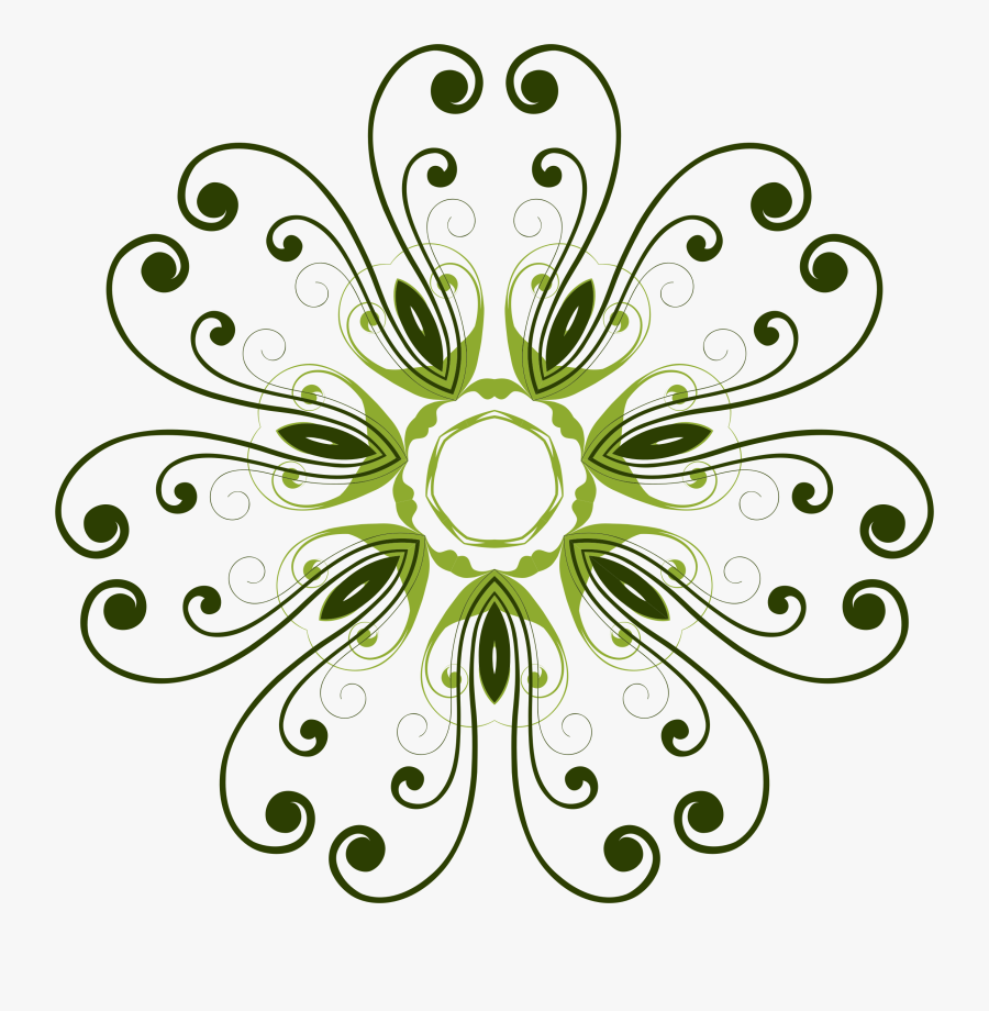 Symmetry,petal,artwork - Blumenmuster Auf Transparentem Hintergrund, Transparent Clipart