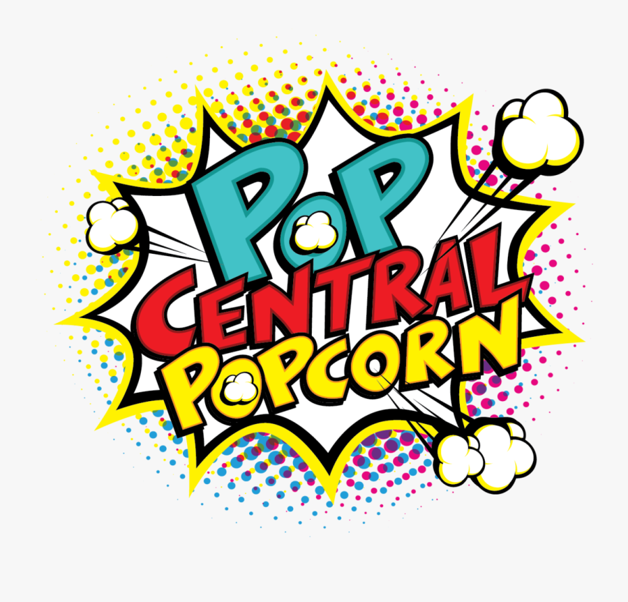 Pop Central Popcorn - Graphic Design, Transparent Clipart