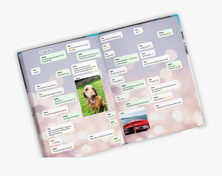 Turn Text Messages Into A Book - Bubble Print Whatsapp, Transparent Clipart