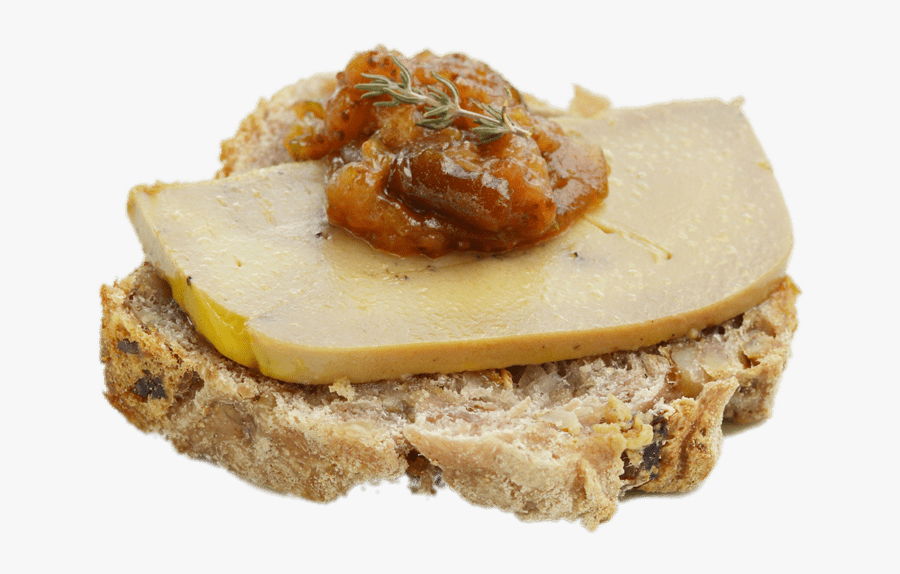 Foie Gras On A Slice Of Bread - Foie Gras Transparent, Transparent Clipart