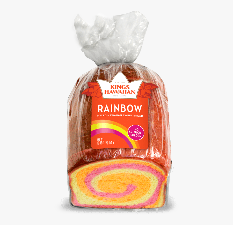 Rainbow Bread - King's Hawaiian Rainbow Bread, Transparent Clipart