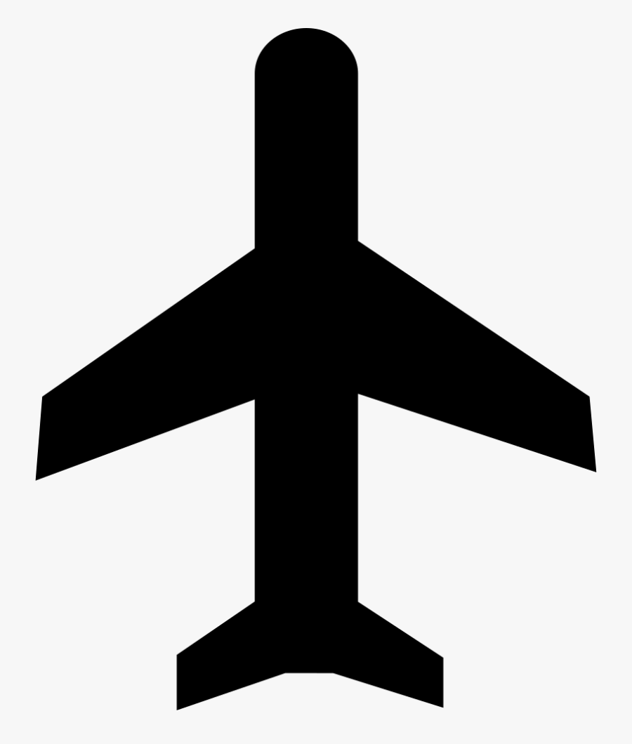 Flying Aeroplane Top View Comments - Airplane Shape Png, Transparent Clipart
