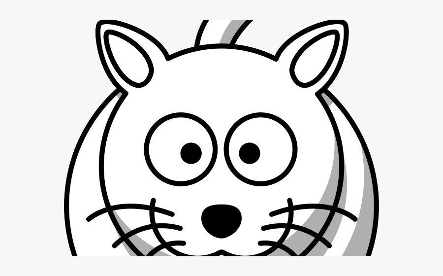 Black And White Cat Cartoon - Cartoon Cat, Transparent Clipart