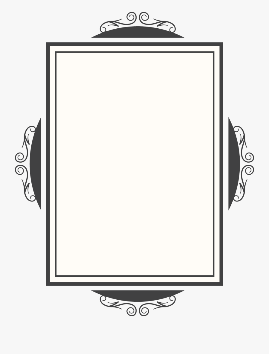Black And White Mirror, Transparent Clipart