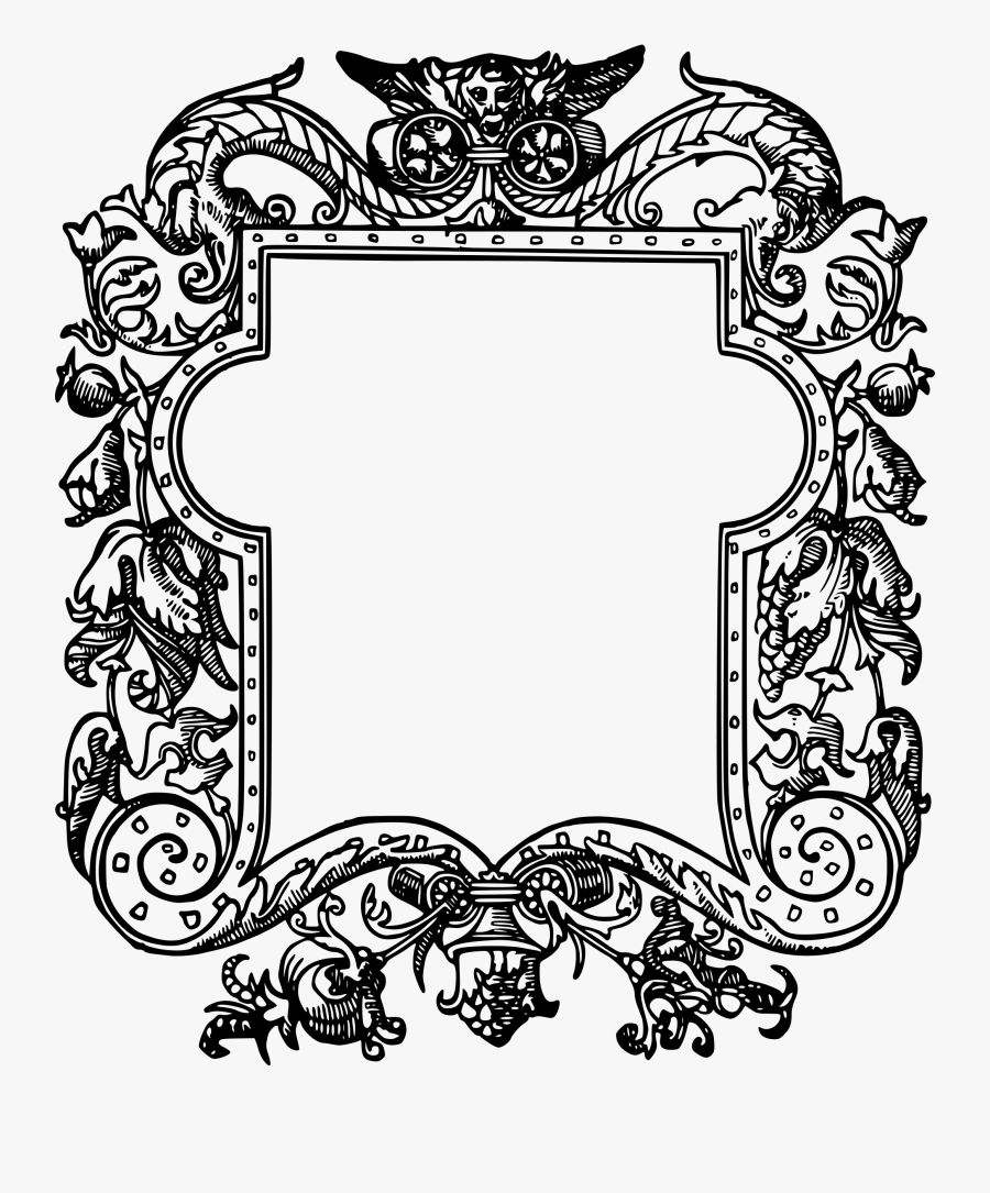 Mirror Clipart Sketch - Square Mirror Frame Clipart, Transparent Clipart