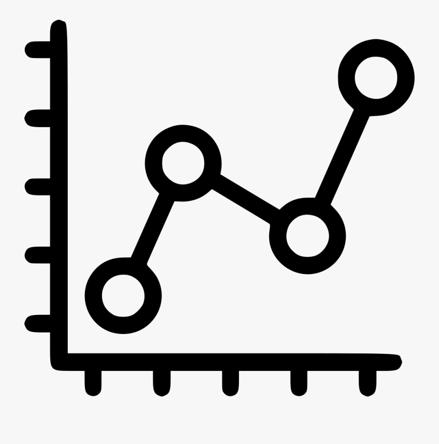 Banner Black And White Graph Dot Line Svg Png Icon, Transparent Clipart