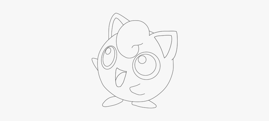 Jigglypuff Drawing - Sketch, Transparent Clipart