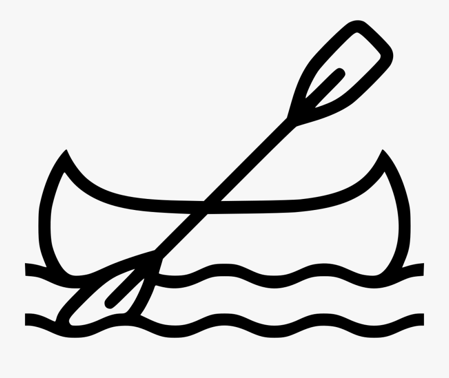 Transparent Kayak Fishing Clipart - Kayak Clip Art Black And White, Transparent Clipart