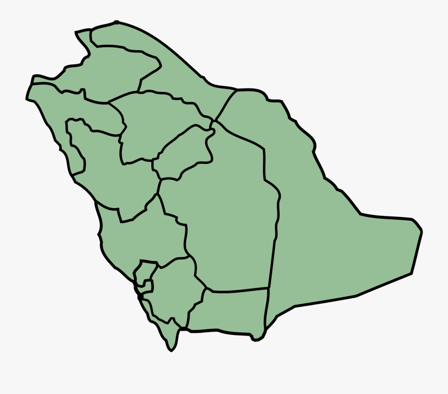 Saudi Arabia Provinces Template - Saudi Arabia Map By Region, Transparent Clipart
