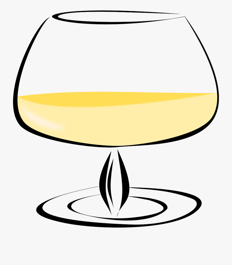 Cognac Brandy Glass Snifter Clip Art - Cognac Clipart, Transparent Clipart