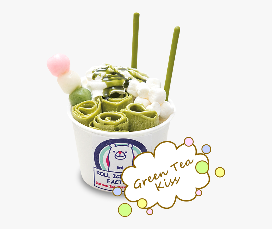 B A S E, ：green Tea - Roll Ice Cream Factory, Transparent Clipart