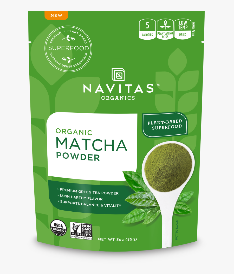 Navitas Matcha Powder, Transparent Clipart