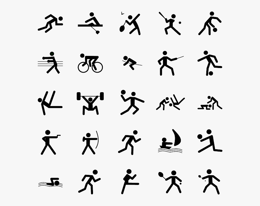 Pictograms-159824 - Sports Symbols Clip Art, Transparent Clipart