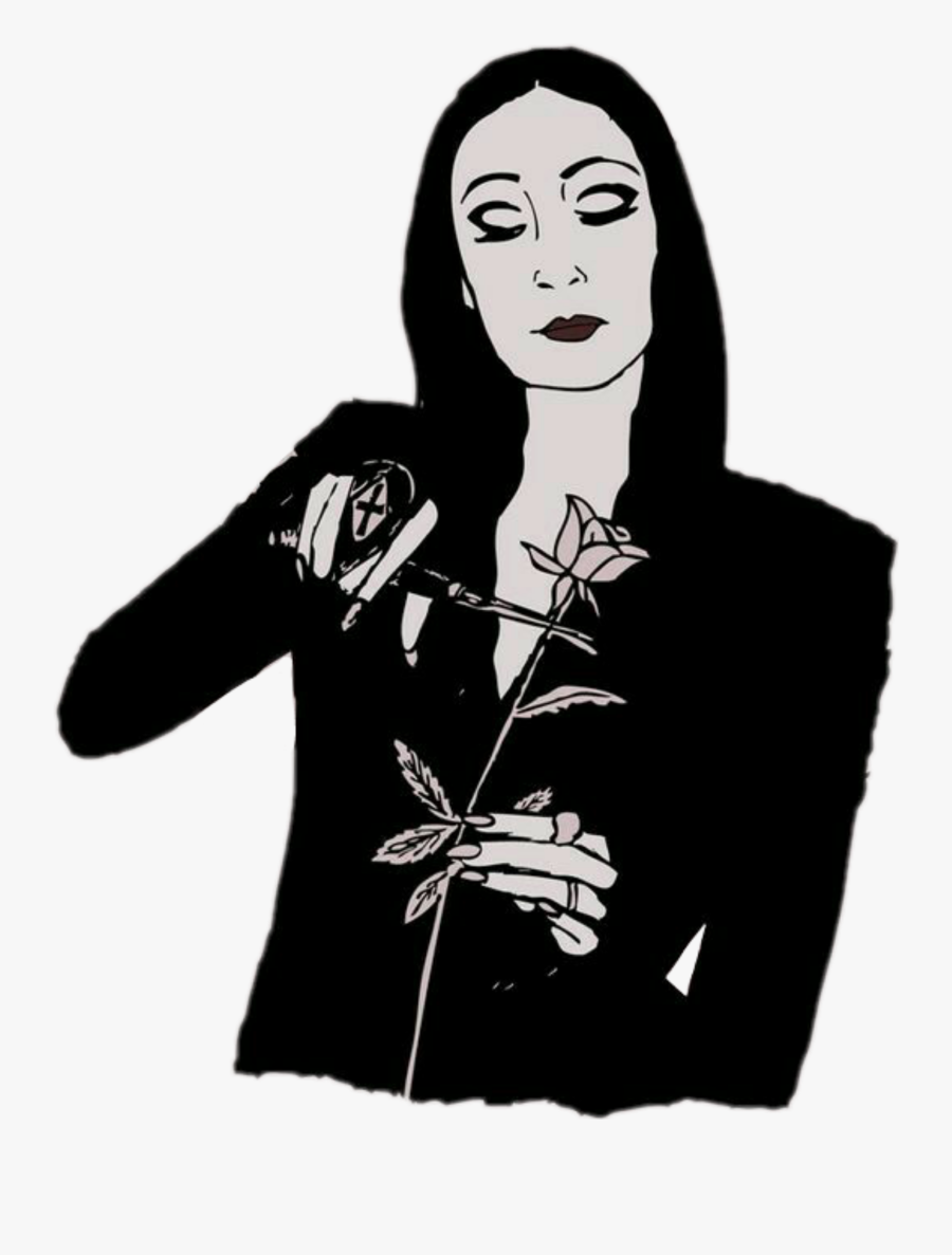 #morticia #addams #addamsfamily #anjelicahuston, Transparent Clipart