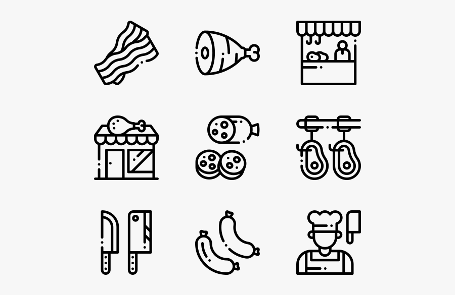 Butcher - Algorithm Icon, Transparent Clipart