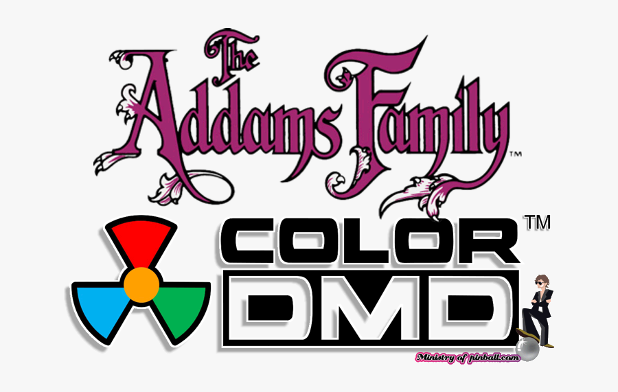 Marquee Clipart Hollywood Mirror - Addams Family Pinball Logo, Transparent Clipart