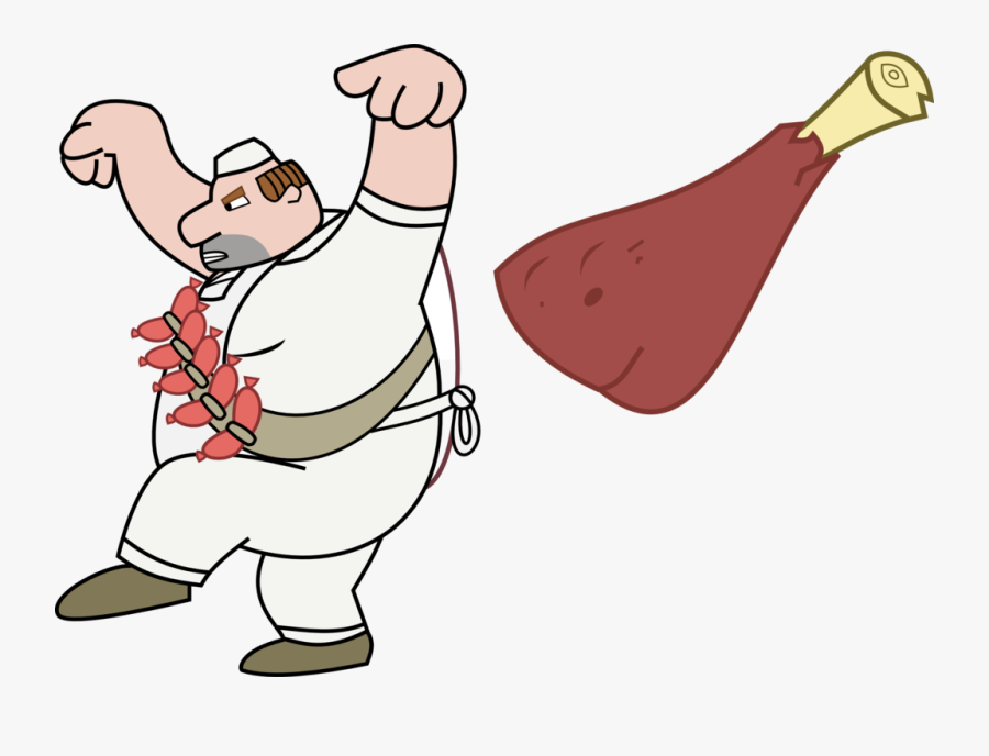 Wordgirl Butcher Vector Meat) By Kerrykoopa26 - Meat Guy From Word Girl, Transparent Clipart