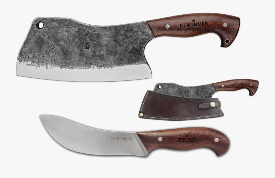 Butchers Set Detailed - Butcher Knife Set Png, Transparent Clipart