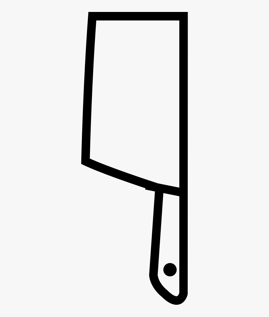 Butcher"s Knife, Transparent Clipart