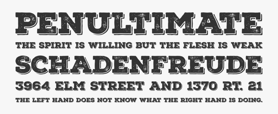 Clip Art Rust Phrases Great For - Nexa Rust Font, Transparent Clipart