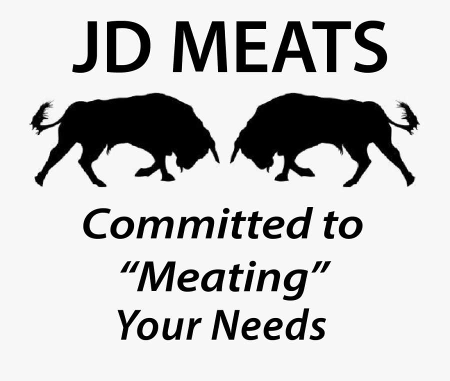 Jd Meats Logo New Slogan - Bull, Transparent Clipart
