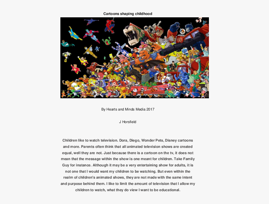 80's Cartoon Collage Poster, Transparent Clipart