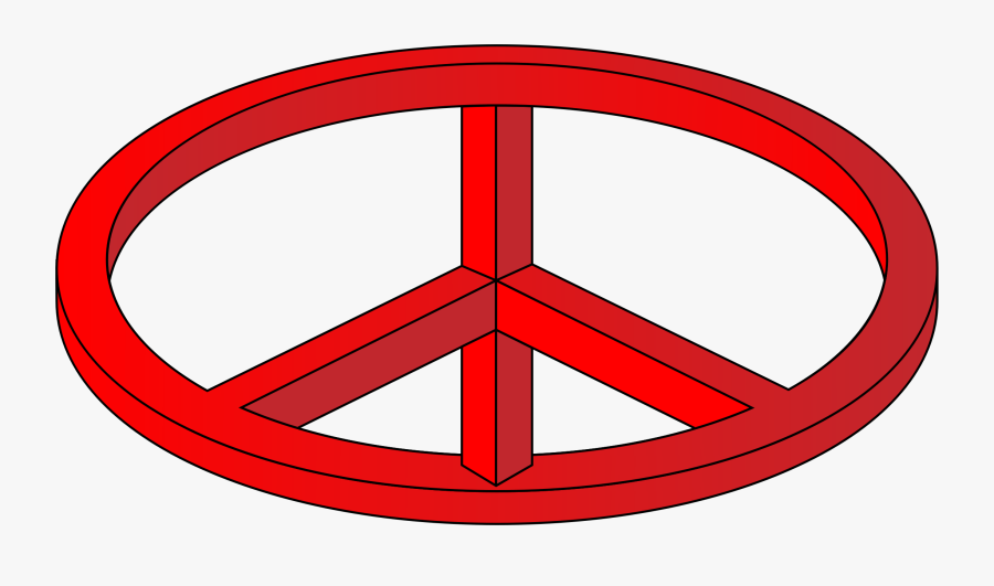 Drawn 3d Art Optical Illusion - 3d Peace Sign, Transparent Clipart