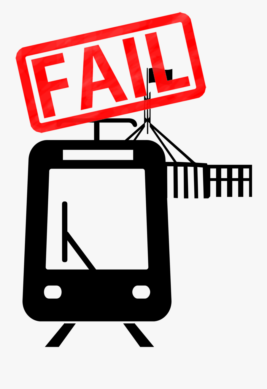 Youtube Failure Test Video Google - Tram Icon, Transparent Clipart
