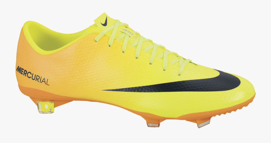 Transparent Soccer Cleat Clipart - Yellow Soccer Shoe Png, Transparent Clipart