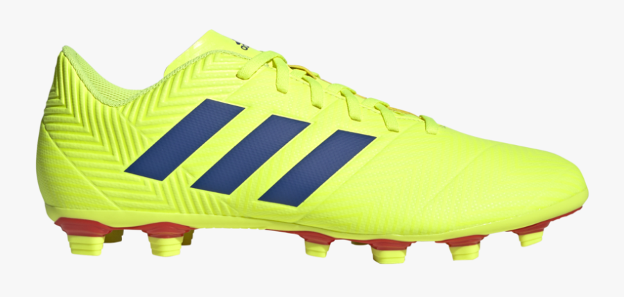 Adidas Nemeziz - Yellow Adidas Indoor Soccer Shoes, Transparent Clipart