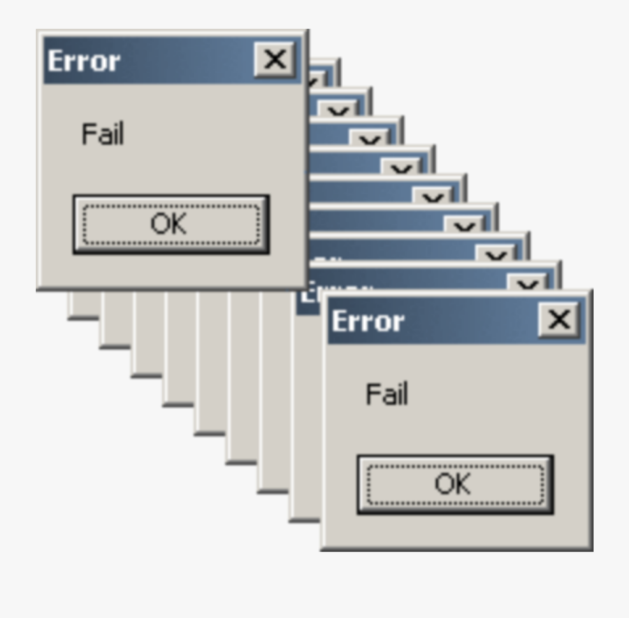 #error #fail #failure #file #windows95 #aesthetic #windows - Transparent Window Error Gif, Transparent Clipart