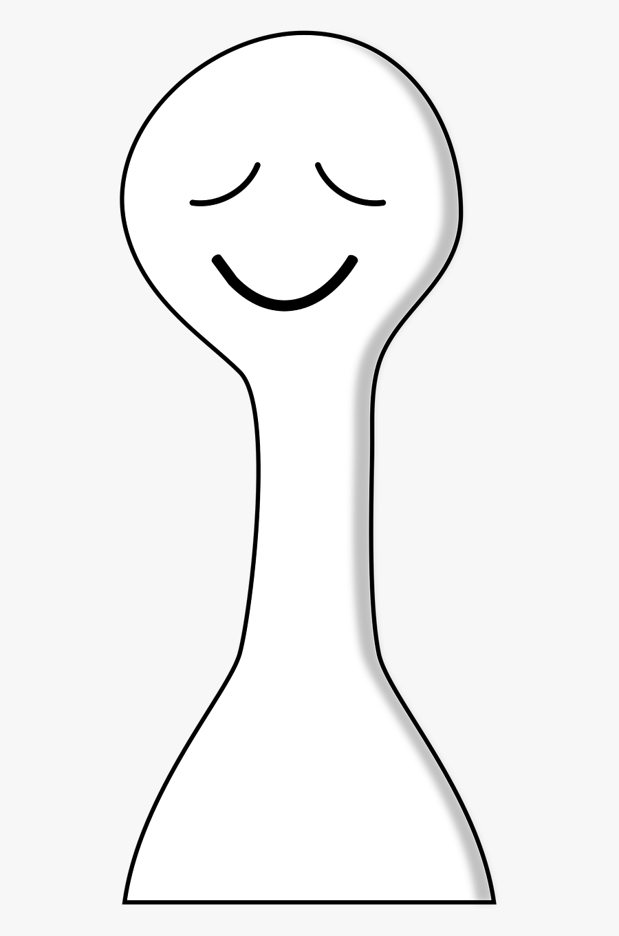 Alien Drawing Cute - Smiley, Transparent Clipart
