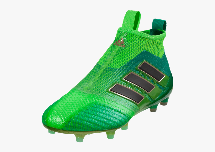 Download Soccer Shoe Png File - Adidas Ace 17+ Purecontrol Green, Transparent Clipart