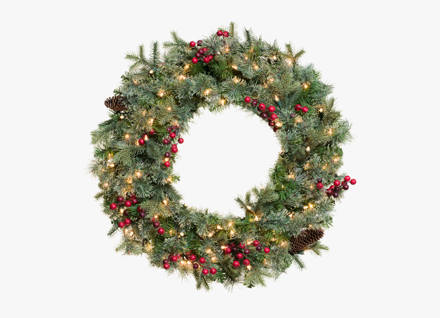 Transparent Greenery Wreath Png - Wreath, Transparent Clipart